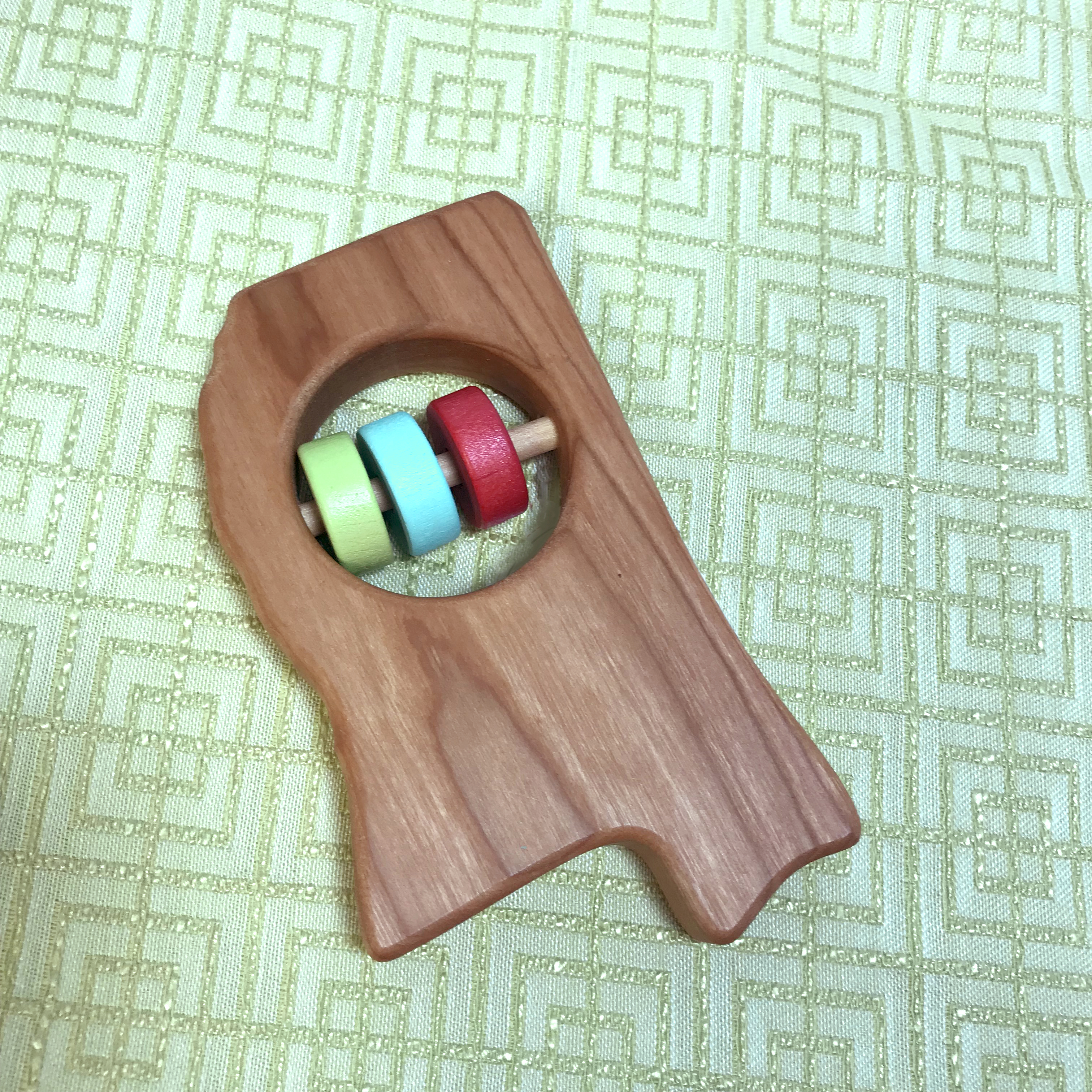 wooden rattle