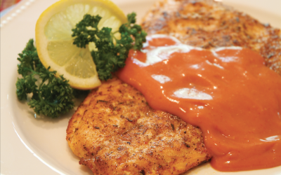 Broiled Blackened Salmon with Creole Sauce