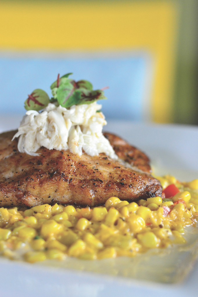 PAN ROASTED REDFISH WITH CORN MAQUE CHOUX REDFISH Mississippi Magazine