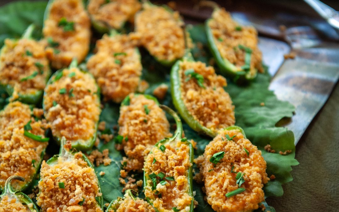 Smoked Paprika Pimento Cheese Stuffed Jalapeños