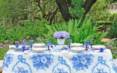 BLUE AND WHITE GARDEN LUNCHEON